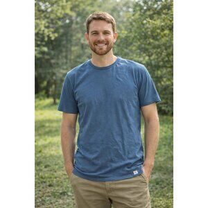 Marine Layer Men's XL Relaxed lightweight T-Shirt, Blue